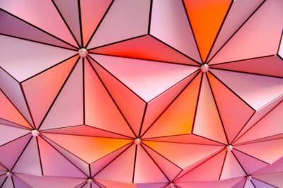 Geometric Umbrellas at Epcot 4K 5K Wallpaper