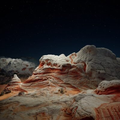 Vermilion Cliffs: Desert Nocturne 4K 5K Wallpaper