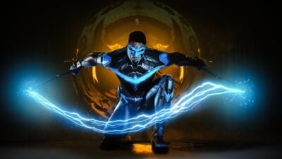 Nightwing: Electric Gotham Guardian 4K Wallpaper