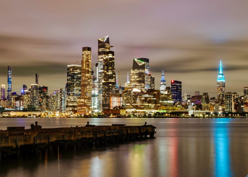 NYC Skyline: Luminous Urban Symphony 4K Wallpaper