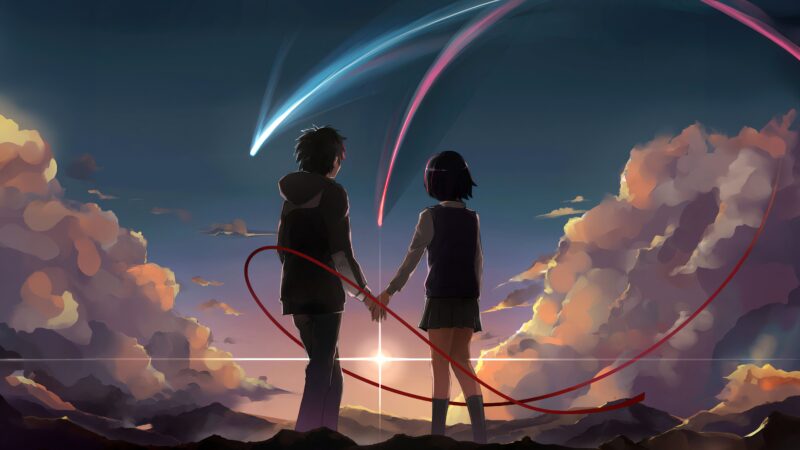 Mitsuha & Taki: Threads of Destiny 4K 5K Wallpaper