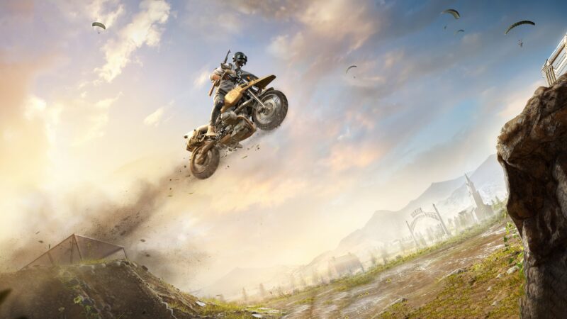 PUBG Mobile Extreme Bike Leap 4K 5K Wallpaper