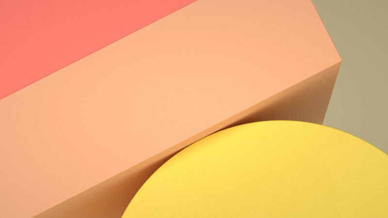 Soft Geometric Harmony 4K Wallpaper