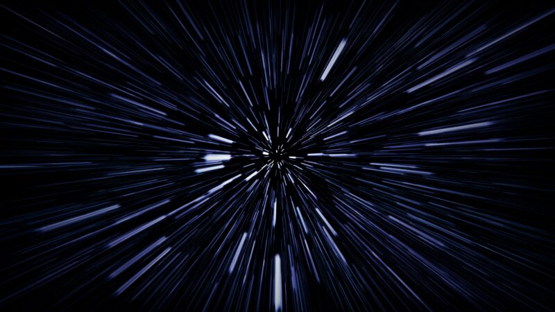 Hyperspace Velocity: Cosmic Warp 4K 5K Wallpaper