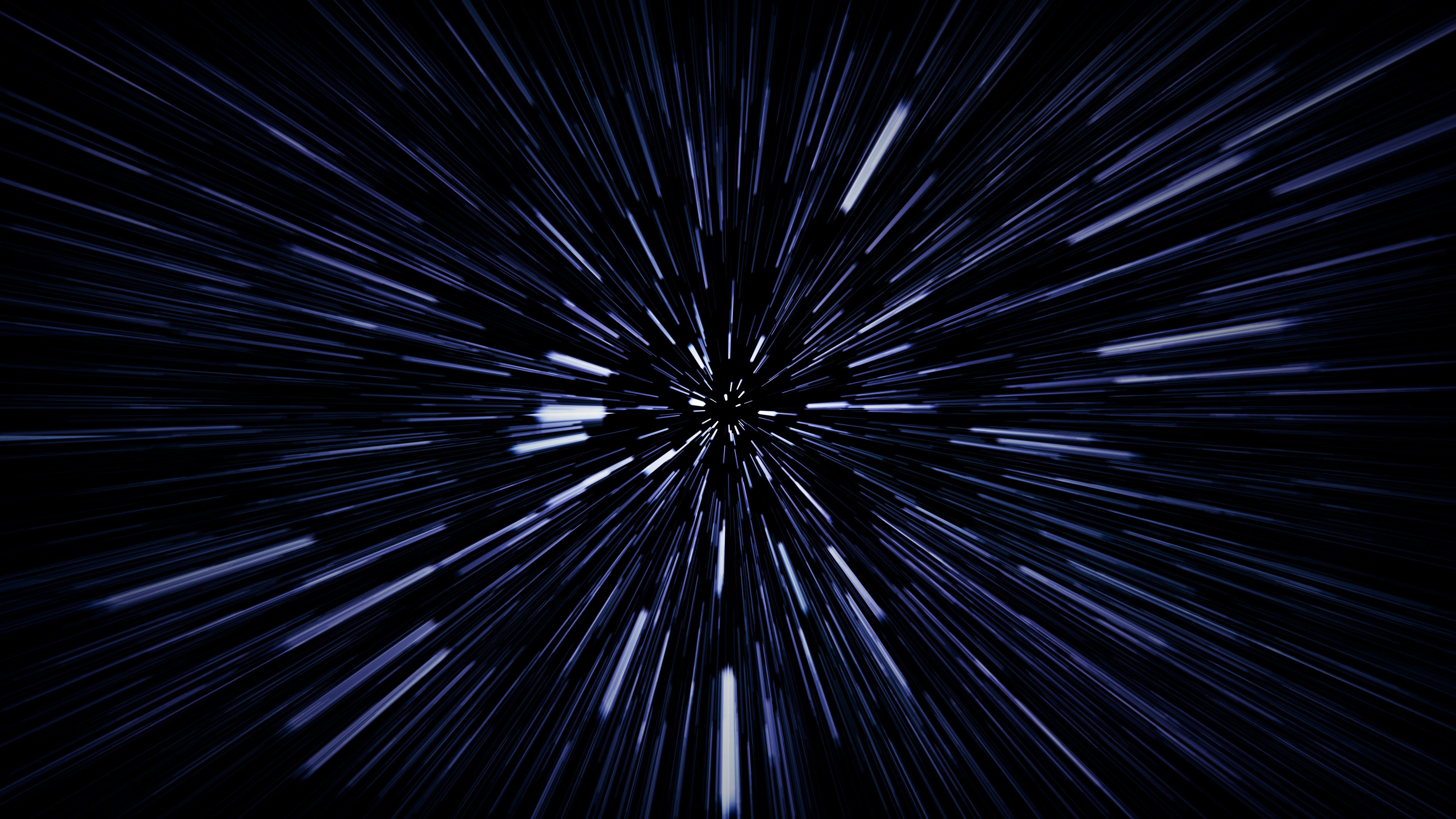 Hyperspace Velocity: Cosmic Warp 4K 5K Wallpaper
