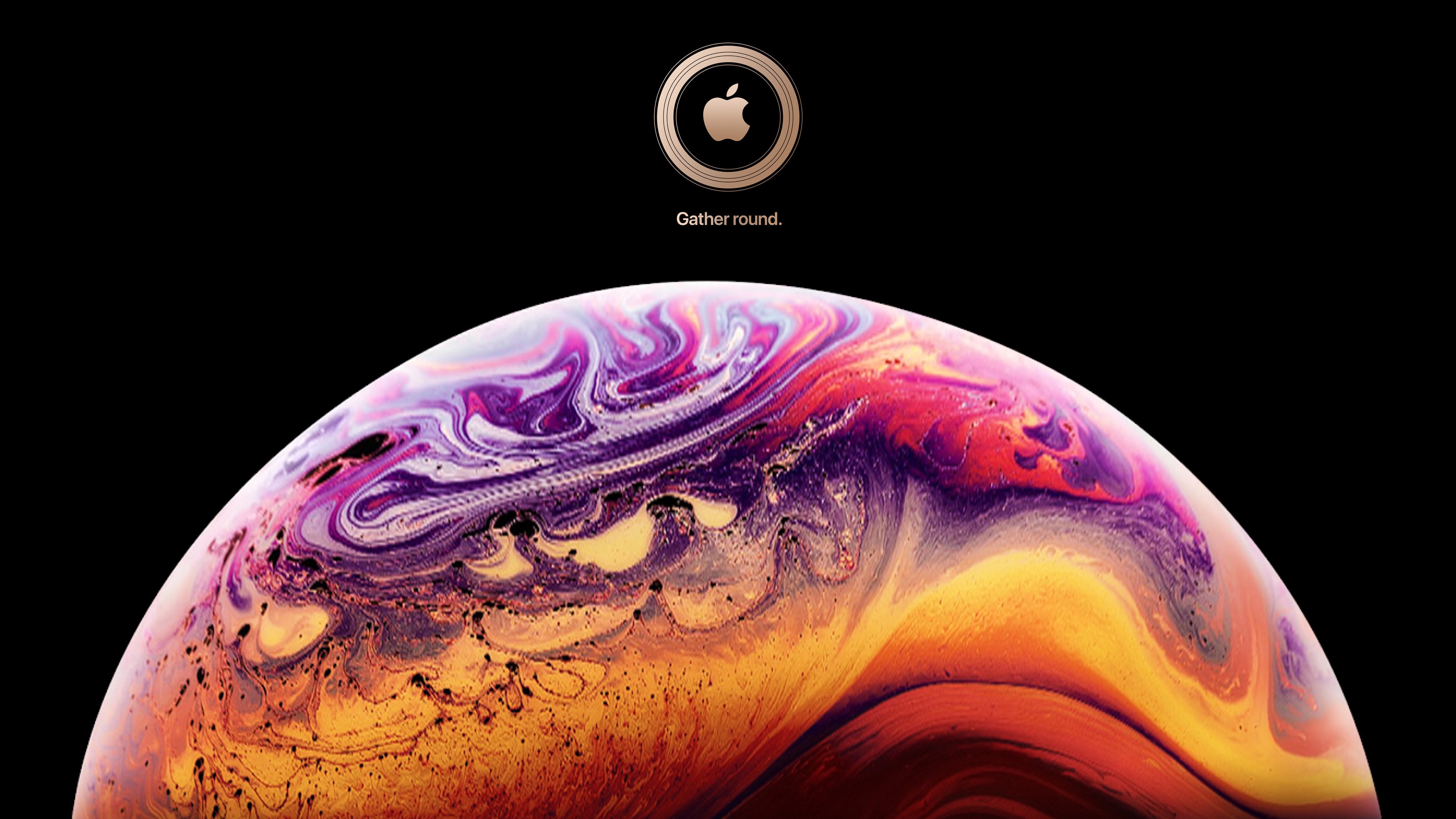 iOS 12 Cosmic Sphere Wallpaper 4K Wallpaper
