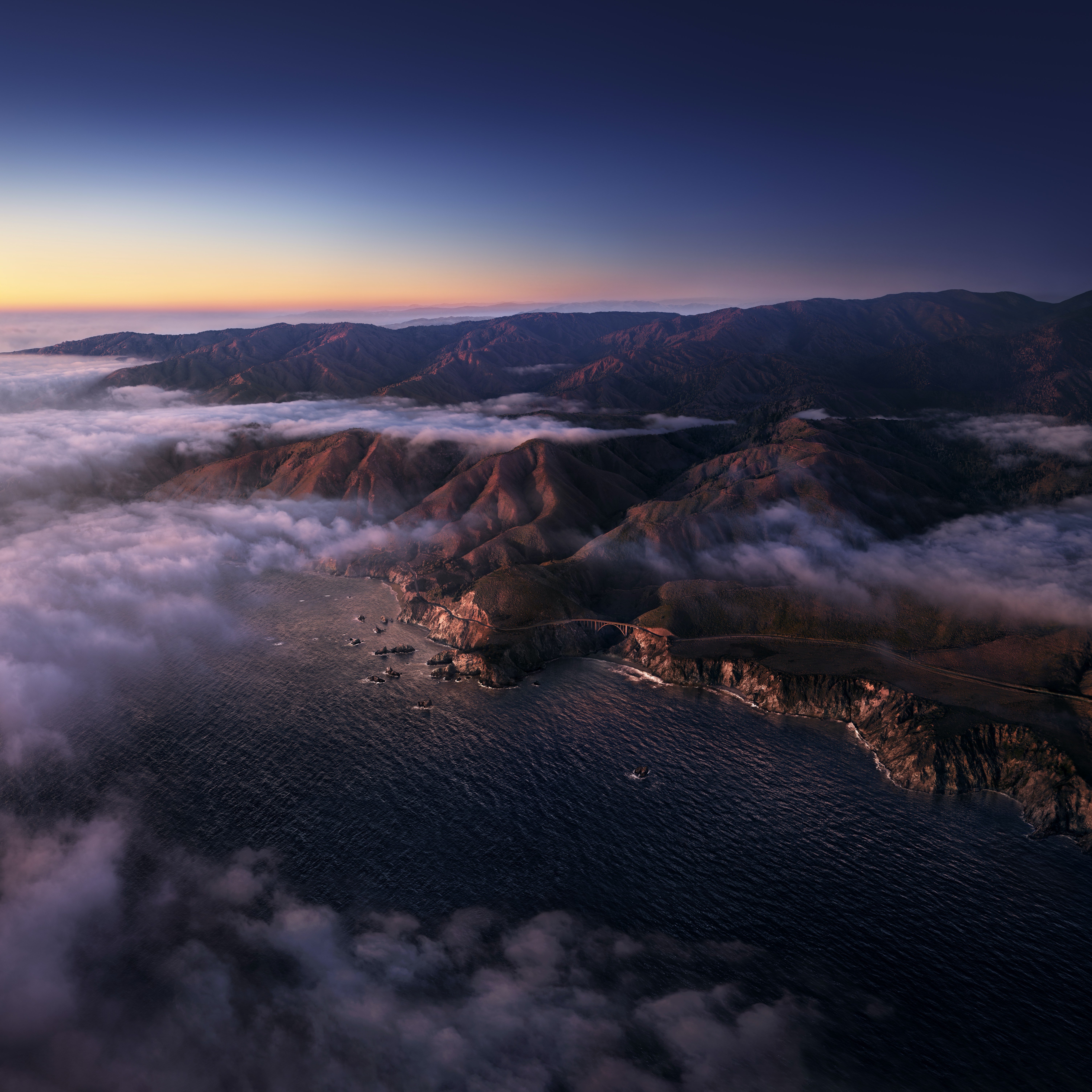 Big Sur Dawn: Coastal Majesty Unveiled 4K 5K Wallpaper