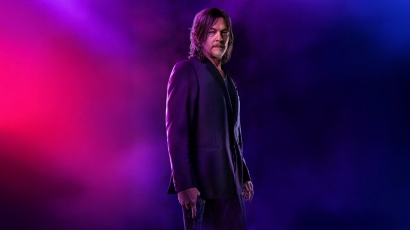 Norman Reedus: Neon Ballerina Portrait 4K 5K Wallpaper