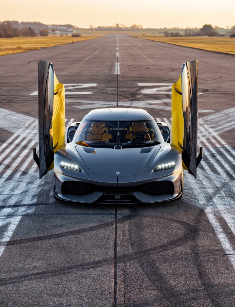 Koenigsegg Gemera: Hypercar Runway Showdown 4K 5K Wallpaper