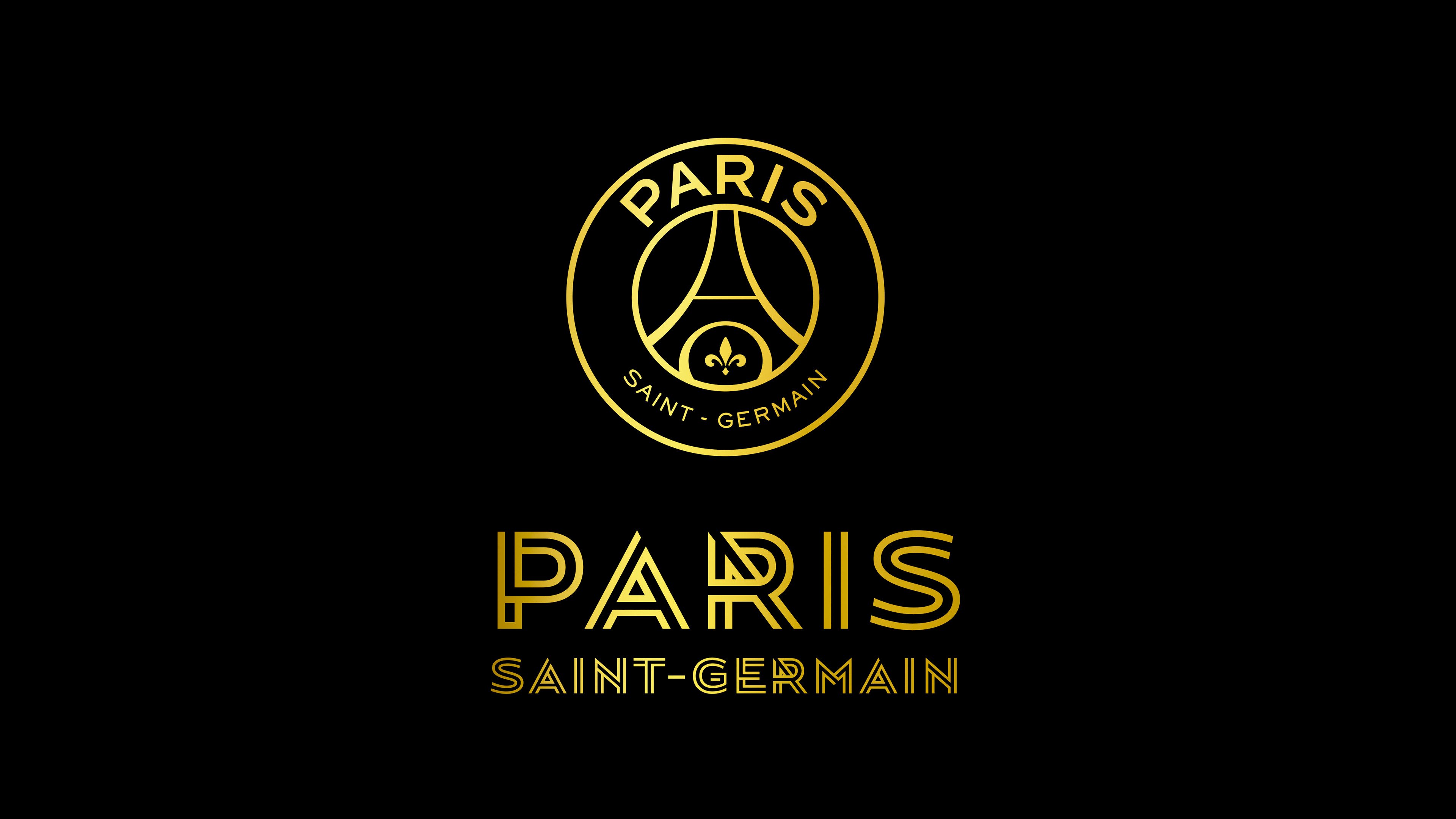 Paris Saint-Germain: Golden Emblem 4K Wallpaper