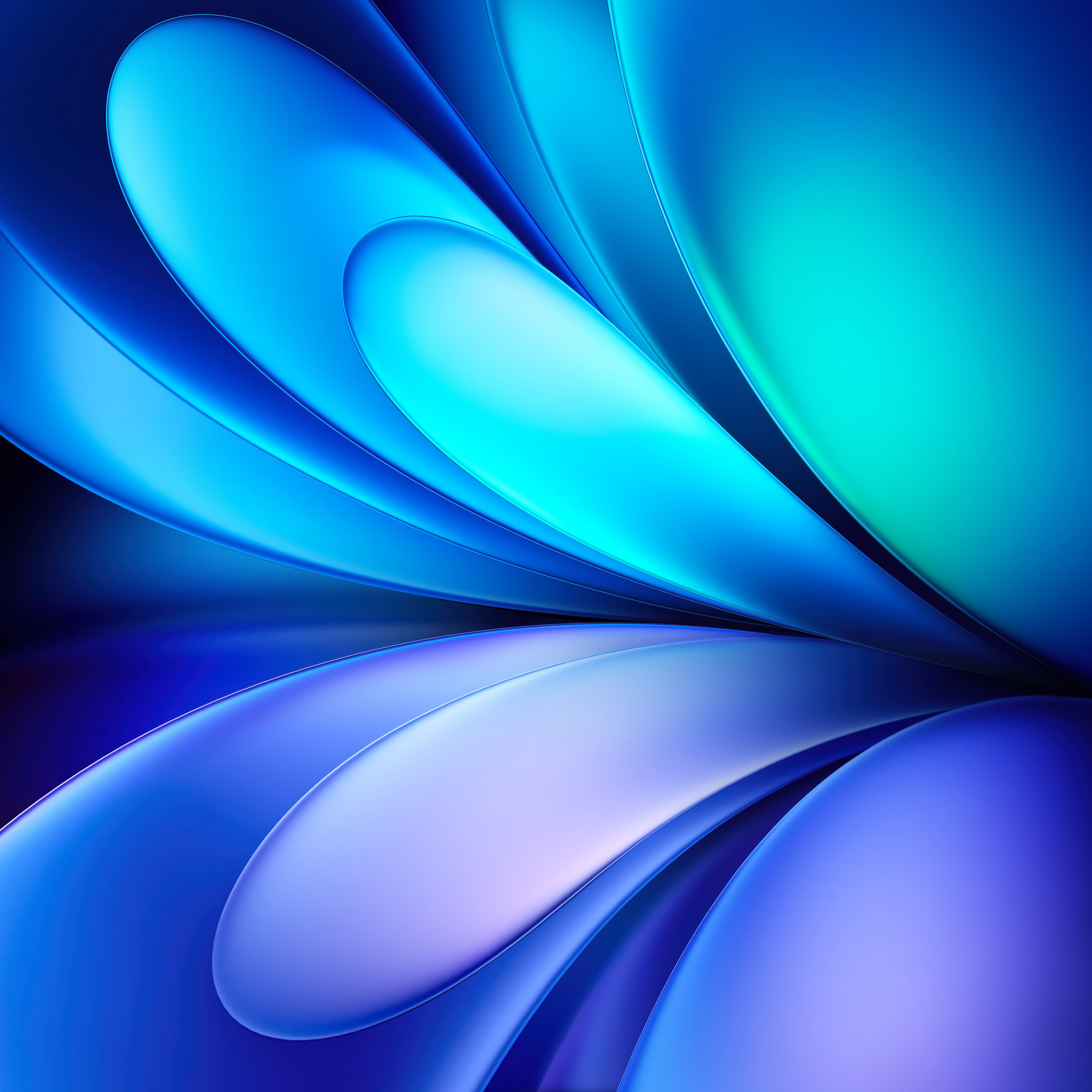 Vivo Pad Blue Abstract Waves 4K 5K Wallpaper