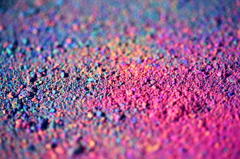 Chalk Dust Rainbow Explosion 4K 5K Wallpaper
