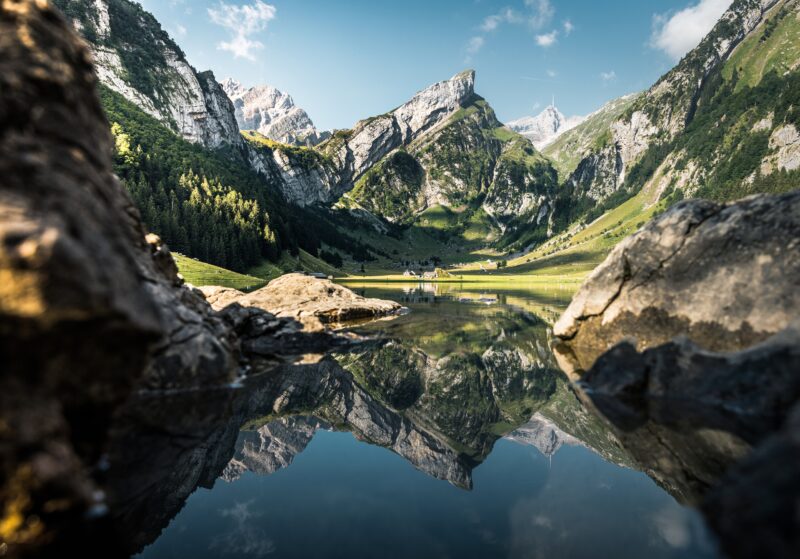 Seealpsee: Mirror of Alpine Tranquility 4K 5K 8K Wallpaper
