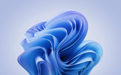 Surface Pro 9: Blue Waves of Digital Elegance 4K Wallpaper