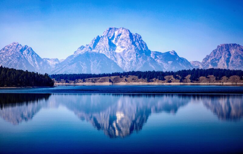 Serene Reflections of Grand Teton Mountains 4K 5K Wallpaper
