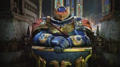 Ultramarine's Might: Warhammer 40k Glory 4K Wallpaper
