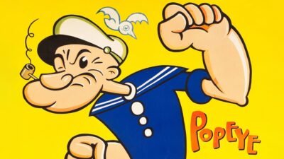 Popeye: Muscle-Flexing Sailor 4K 5K Wallpaper