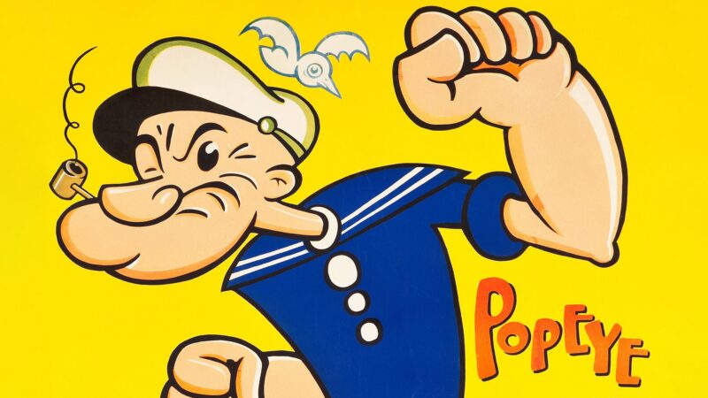 Popeye: Muscle-Flexing Sailor 4K 5K Wallpaper