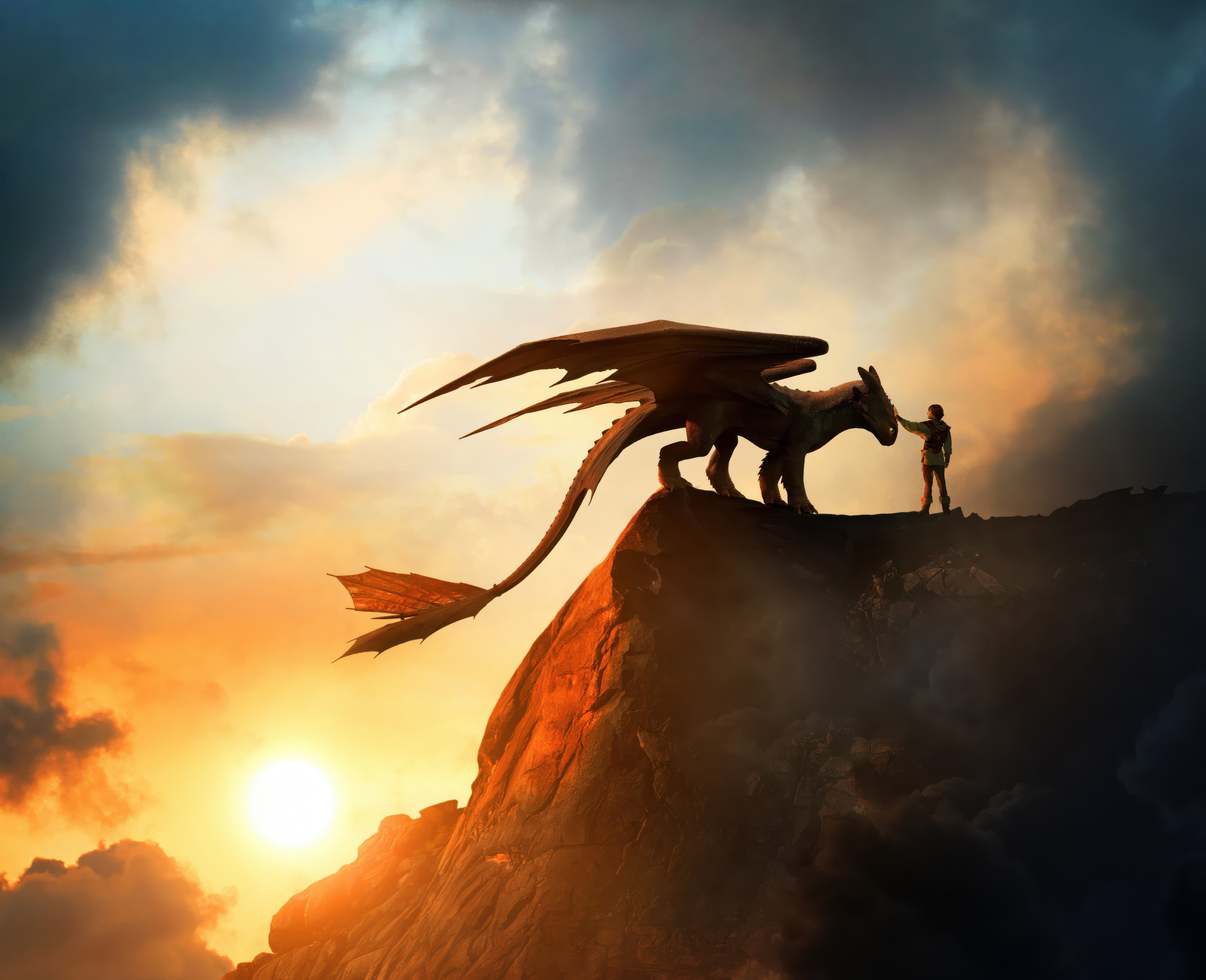 Toothless and Hiccup: Final Horizon 4K 5K Wallpaper