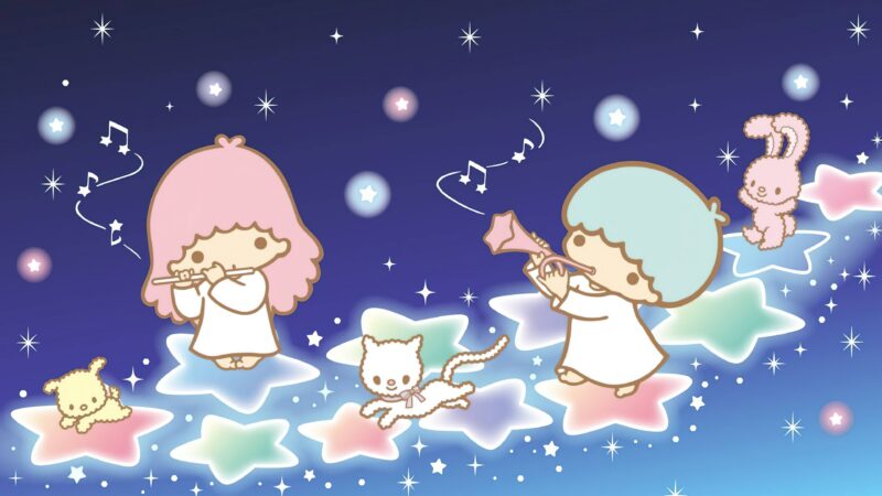 Lala and Kiki's Starry Musical Night 4K Wallpaper