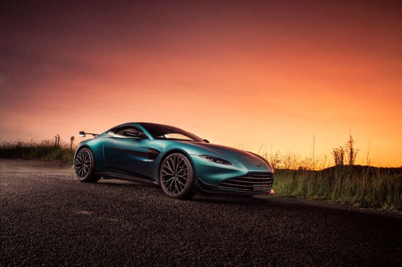 Aston Martin Vantage F1: Sunset Prowl 4K Wallpaper