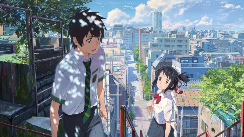 Your Name: Cityscape Promise 4K 5K Wallpaper
