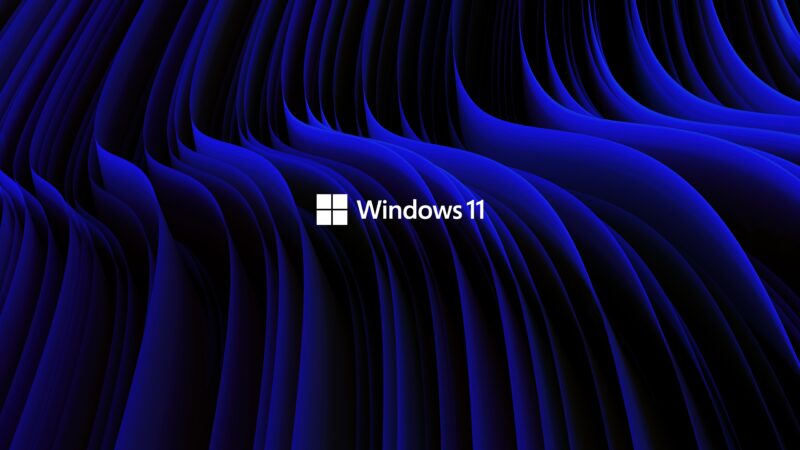 Windows 11: Ethereal Blue Wave Landscape 4K 5K 8K Wallpaper