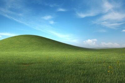Windows XP Rolling Hills 4K Wallpaper
