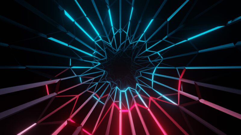 Electric Neon Star Burst 4K Wallpaper