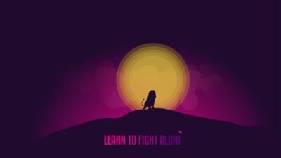 Learn to Fight Alone: Rise 4K Wallpaper