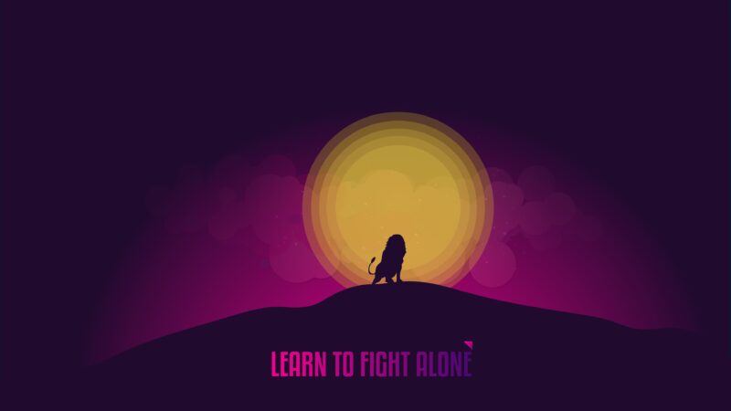 Learn to Fight Alone: Rise 4K Wallpaper