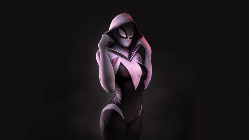 Spider-Gwen: Hooded Urban Vigilante 4K Wallpaper