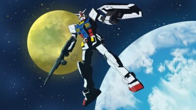 Gundam's Cosmic Dance 4K 5K Wallpaper