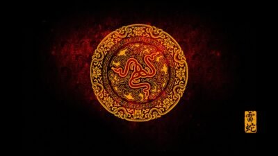 Dragon's Razer CNY Emblem 4K 5K Wallpaper