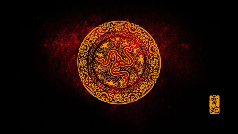 Dragon's Razer CNY Emblem 4K 5K Wallpaper