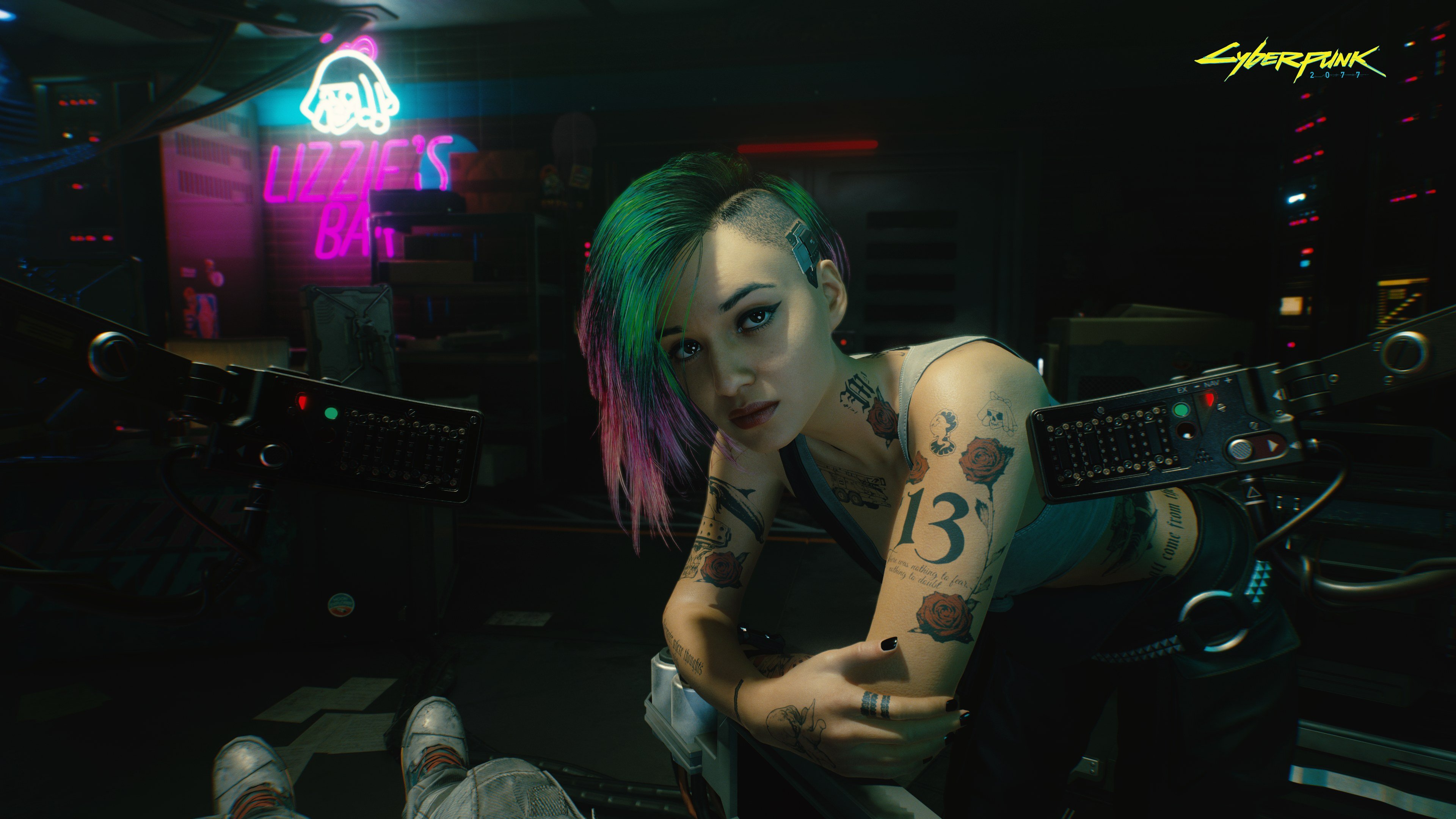 Judy Alvarez: Cyberpunk 2077 Rebel Portrait 4K Wallpaper