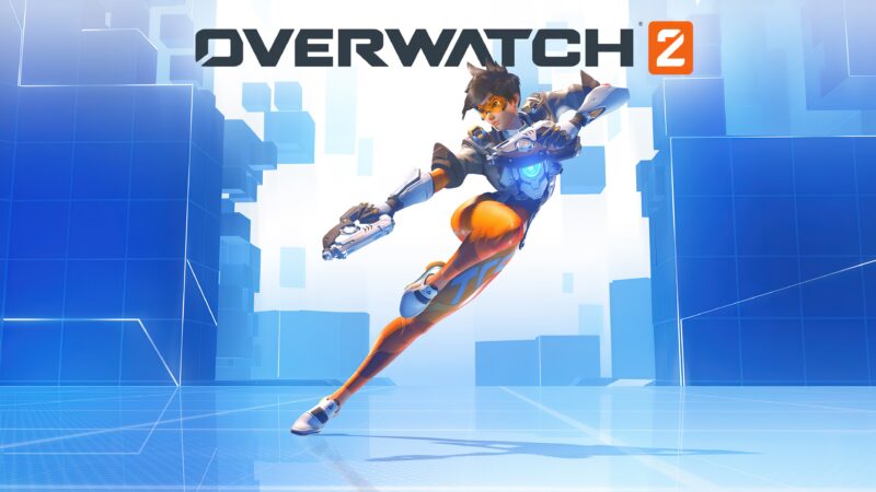 Tracer Leaps into Overwatch 2 Action 4K Wallpaper