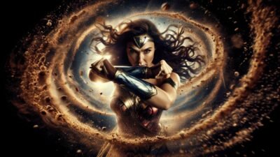 Wonder Woman: Cosmic Warrior 4K 5K Wallpaper