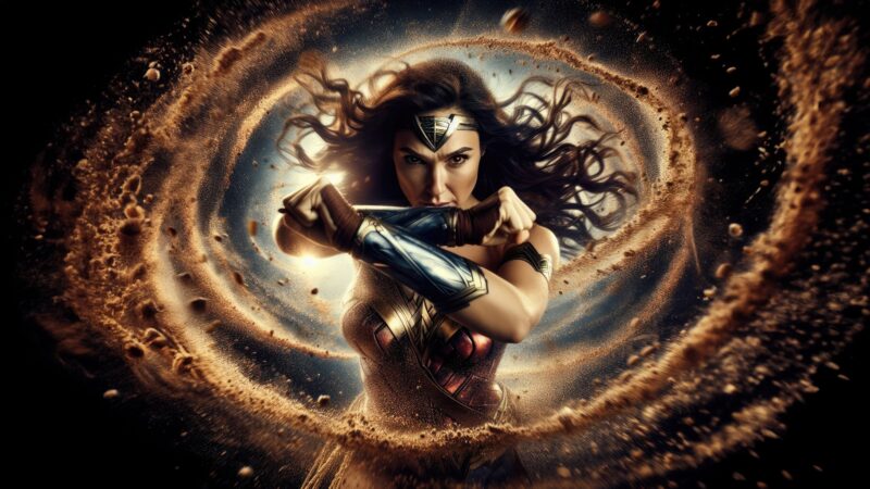 Wonder Woman: Cosmic Warrior 4K 5K Wallpaper