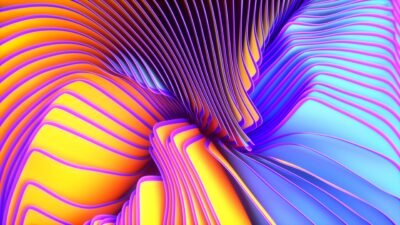 Spectrum Twirls: Chromatic Dance 4K Wallpaper