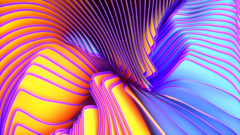 Spectrum Twirls: Chromatic Dance 4K Wallpaper