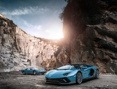 Lamborghini Legends: Aventador & Miura Roadster 4K 5K Wallpaper