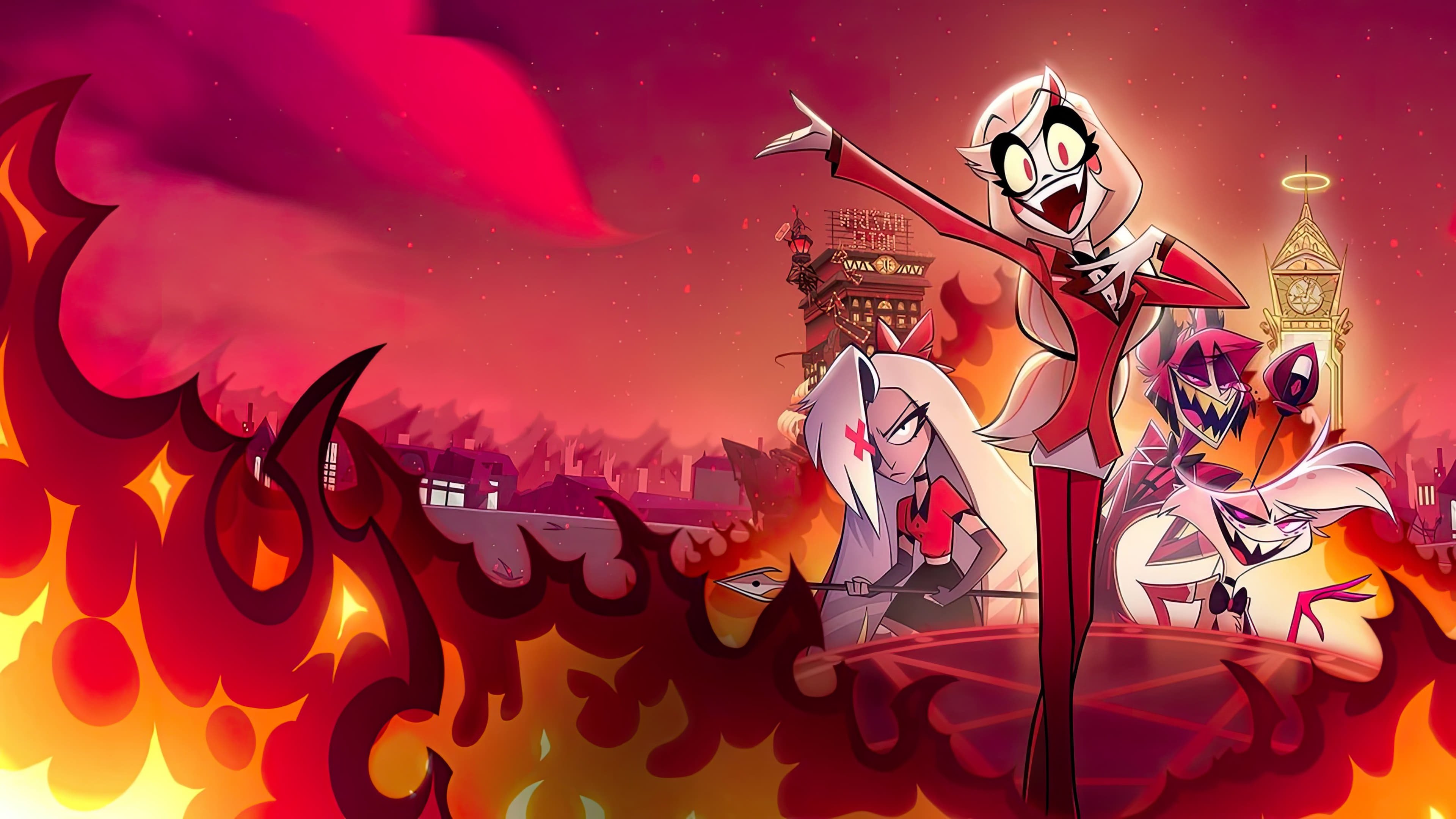 Hazbin Hotel: Infernal Escapades 4K Wallpaper