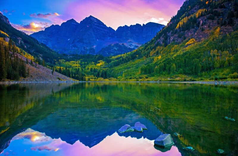 Maroon Bells: Rocky Mountain Serenity 4K 5K Wallpaper