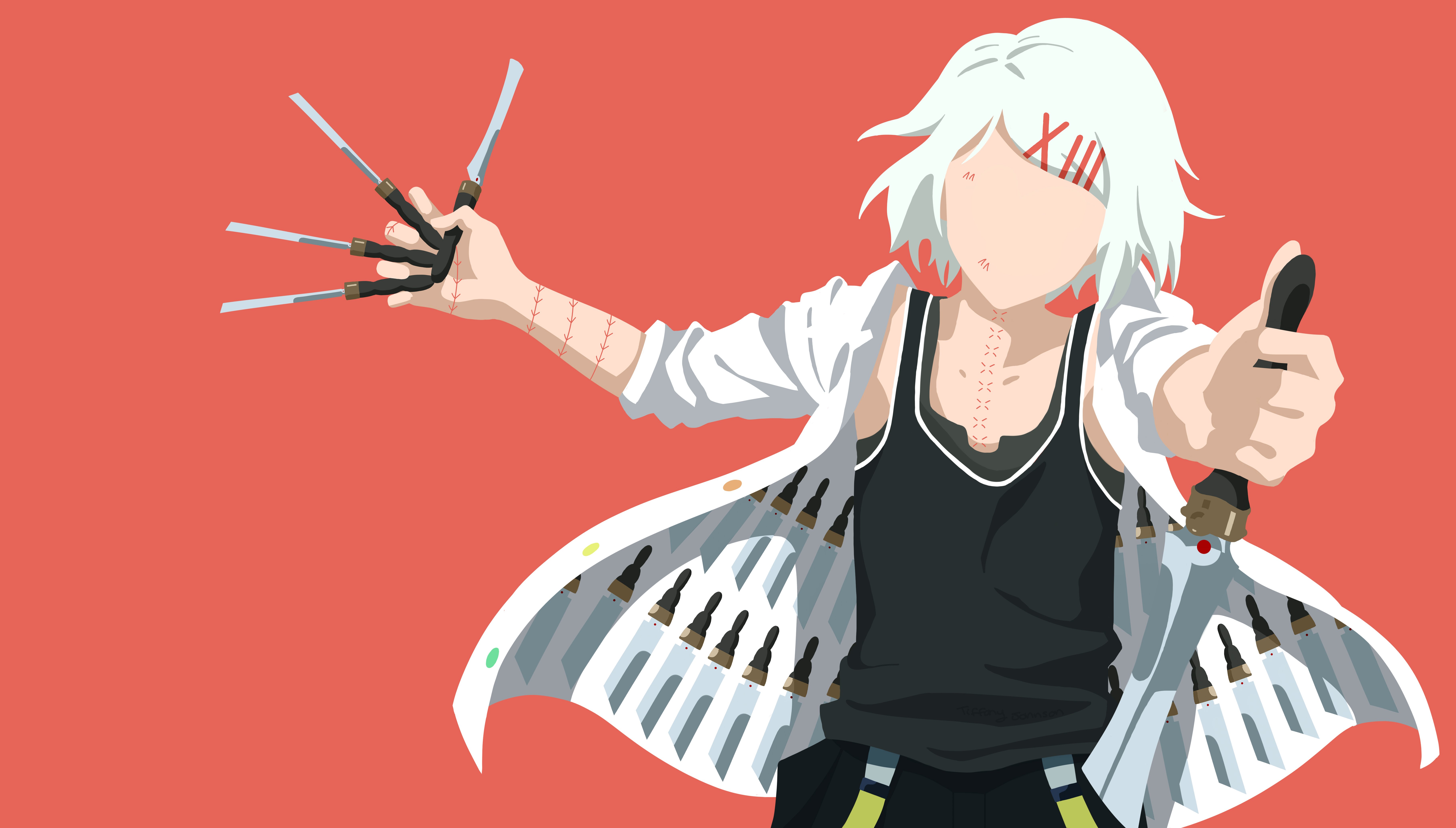 Juuzou's Blade Dance 4K 5K Wallpaper