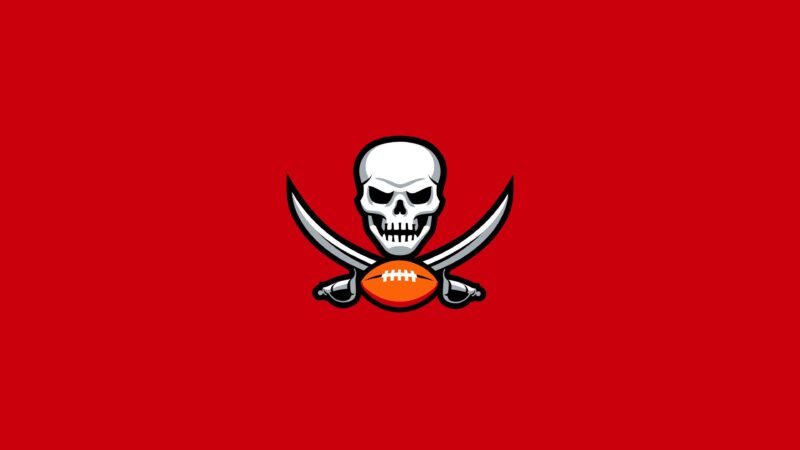 Tampa Bay Buccaneers Skull Logo 4K Wallpaper