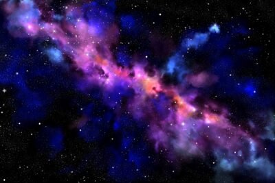 Cosmic Symphony: Milky Way's Colorful Dance 4K Wallpaper
