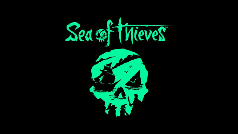 Sea of Thieves: Haunting Emerald Skull 4K 5K Wallpaper