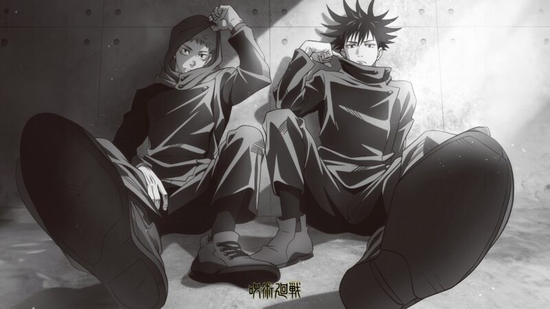 Yuji and Megumi: Jujutsu Sorcerers Chilling 4K 5K Wallpaper