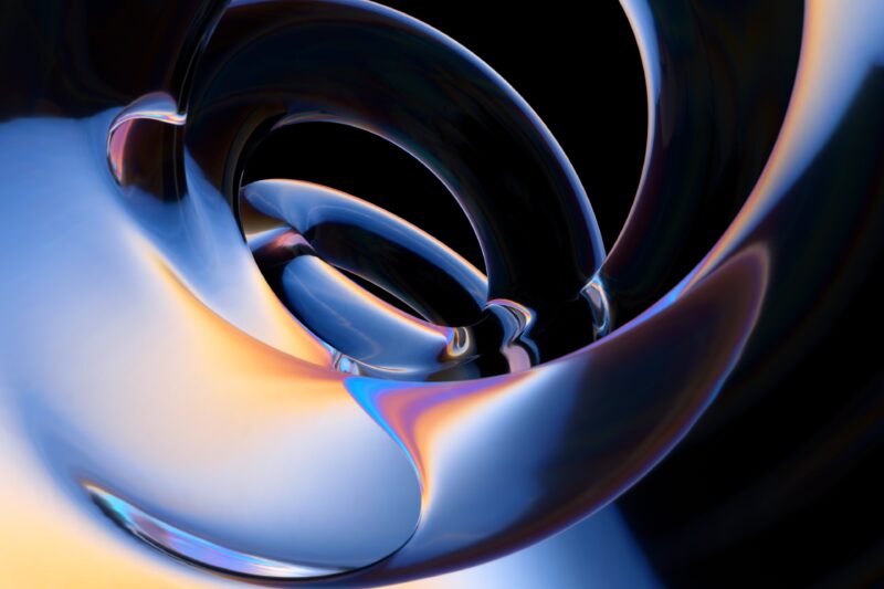 Fluid Curves in Glossy Dimensions 4K Wallpaper